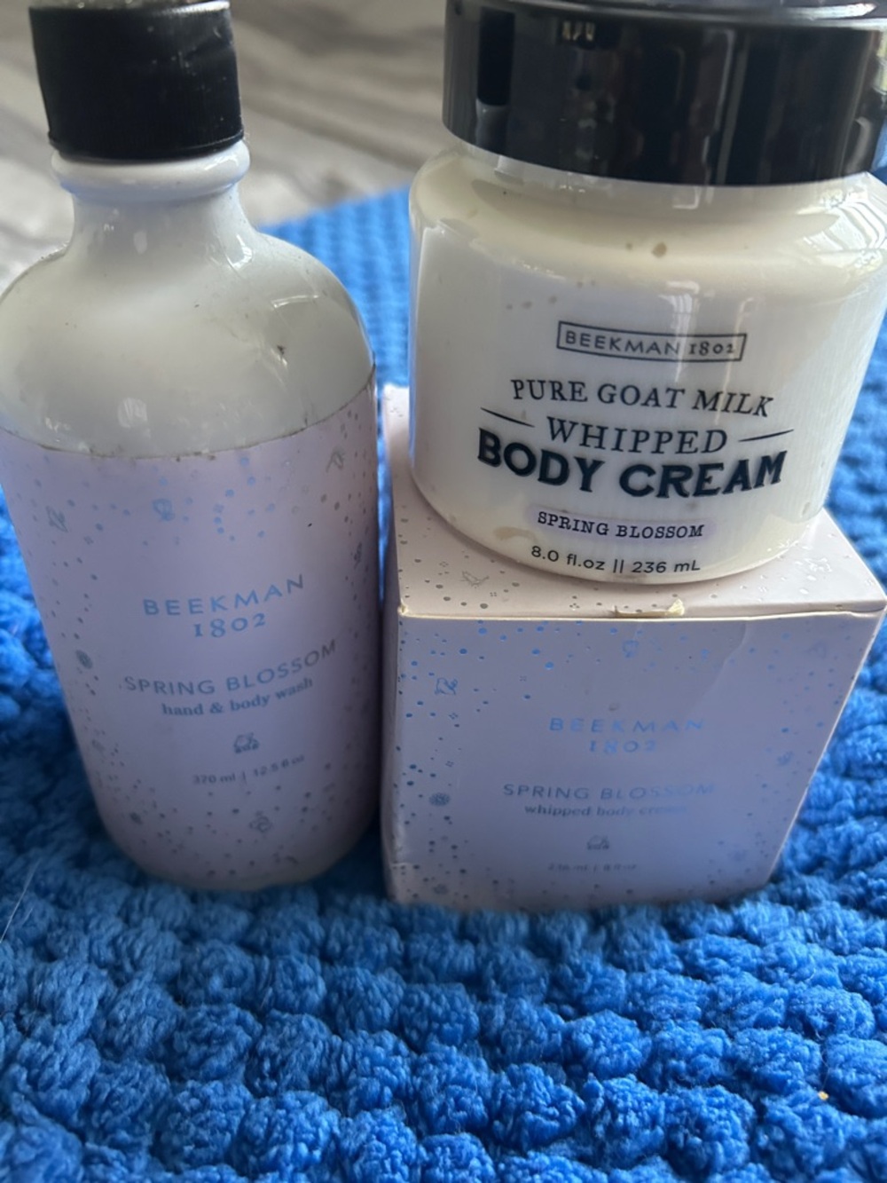 Beekman 1802 2 PIECE Set Spring Blossom Whipped Body Cream + Hand & Body Wash